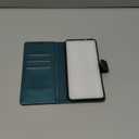 Wallet Case for Samsung Galaxy S25 Plus/S25+, RFID Blocking Credit Card Holder, PU Leather Folio Flip Kickstand Protective Shockproof Cover for Galaxy S25 Plus (Bluegreen)