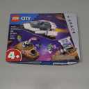 LEGO City Spaceship and Asteroid Discovery Toy Building Set, Gift for Kids Ages 4 Years Old and Up who Love Pretend Play, Includes 2 Space Crew Minifigures, Alien, Crystals, and Crane Toy, 60429