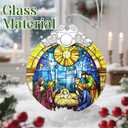 Christmas Ornament, Christmas Tree Decor, Christian Ornament, Nativity Scene, Religious Home Decor, Christian Gifts, Religious Gifts, Gift Exchange, Gift Idea - Pattern F