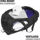 adidas Defender 5 Duffel Bag Premium Duffle for Sports, Gym & Travel, Large