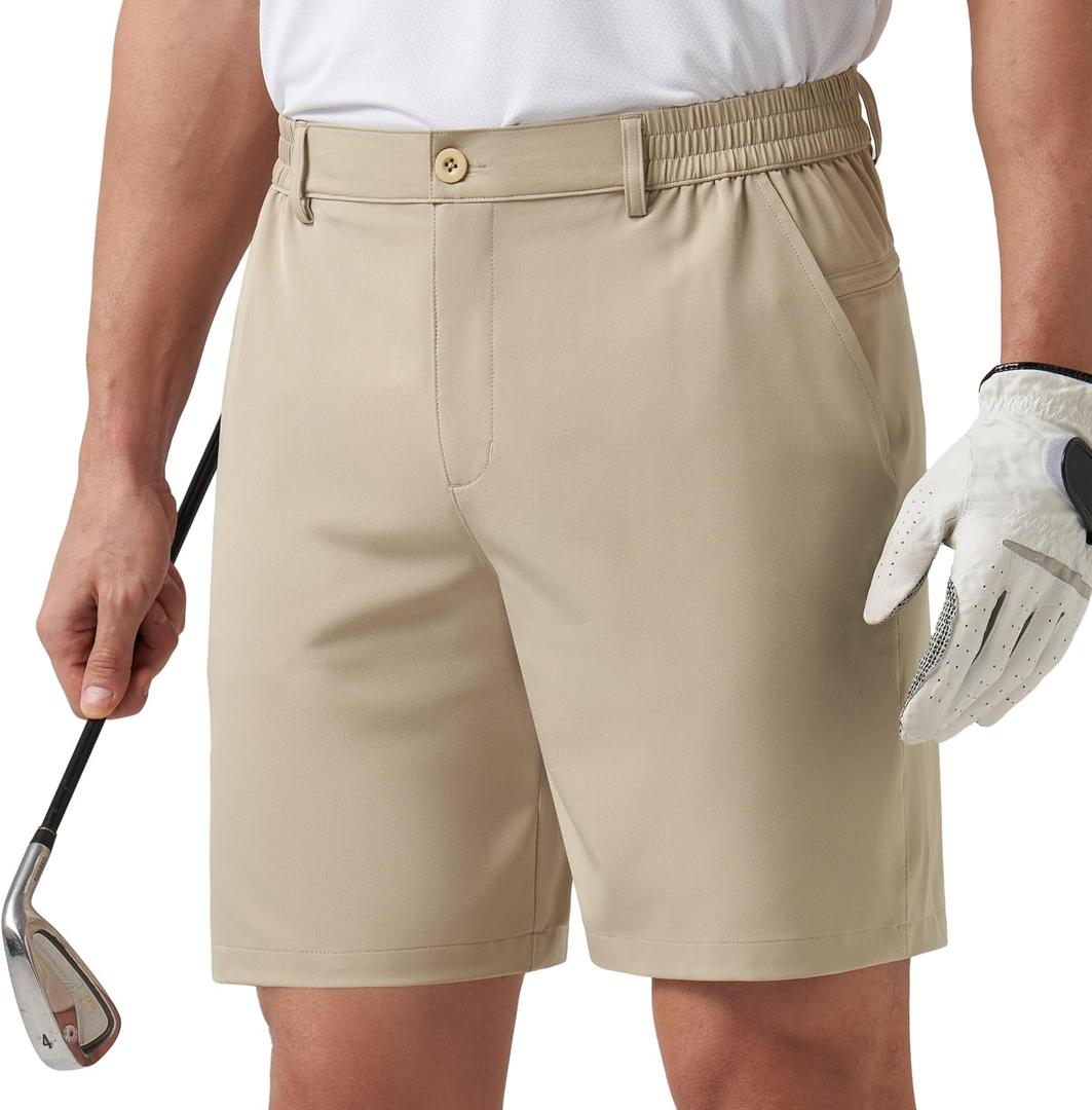 Willit Men's Shorts Golf Casual Shorts Lightweight Quick Dry Work Dress Shorts Stretch Hiking Shorts with Pockets, XXL