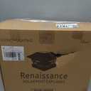 Davinci Lighting Renaissance Solar Outdoor Post Cap Lights - Includes Bases for 4x4 5x5 6x6 Posts - Bright LED Light - Pearl White (12 Pack)