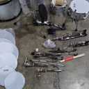 VEVOR Adult Set 22 inches Complete Full Size Drum Kit (SH-003-SY) (Silver)