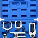 Ball Joint Separator Kit | 5 in 1 Pitman Arm Puller, Tie Rod End Tool Set, Splitter Removal Kit for Front End Service (Blue)