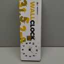 Niceguy Solutions DIY Wall Clock - Frameless 3D-Style Analog Timekeeper for Home, Living Room, Bedroom, Office - Battery-Powered Modern House Decoration - Silent Clock Decor with Number Sticker Decals