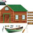 Marspark 6 Pcs Welcome Back to School Bulletin Board Backdrops Paper North Poster Trust Jesus in a Wild World Backdrop Aurora Fishing Boat Decorative Background for Classroom Office VBS Decorations