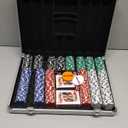 Poker Chip Set - 500PCS Poker Chips with Aluminum Case, 11.5 Gram Chips for Texas Holdem Blackjack (500pcs)