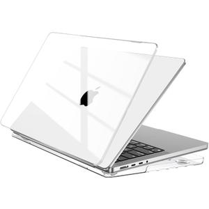 EooCoo Case Compatible with MacBook Pro 14 inch M5 2025 2024-2021 M4 M3 M2 M1 Pro/Max Chip, Crystal Clear Hard Shell Scratch Resistant Laptop Protective Cover Case, Transparent