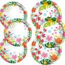 Gatherfun Tropical Luau Party Supplies Kit for 76 Count- Aloha Hawaiian Party Decorations with Disposable Paper Plates| BBQs & Summer party