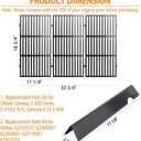 Grill Replacement Parts for Weber Genesis II 400, Genesis II LX 400 Series II E-410 E-435 S-410 GBS S-435 S-440 LX E/S-440 Series Gas Grills, Grates Flavorizer Bars For Weber 66097 66089 66033 66796