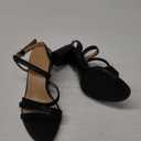 Naturalizer Womens Bridget4 Strappy Block Heel Dress Sandal Black Sparkle 9 M
