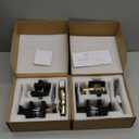 Exterior Door Lock Set, Combo Lock-Heavy Duty Black Door Handle and Single Cylinder Deadbolt Lock, Keyed Alike Door Locks for Front Door (Matte Black, 2 Pack Set)