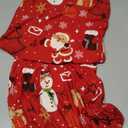 JQinHome Snowman Christmas Chair Covers Set of 6, High Stretch Removable Washable Chair Seat Protector Cover for Christmas Decoration-Christmas Theme Decor with Snowflake(Snow Man)