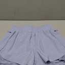 Ksmien Women's Running Shorts Quick Dry Lightweight Athletic Workout Shorts with Liner Phone Pockets (Purple Haze, S)