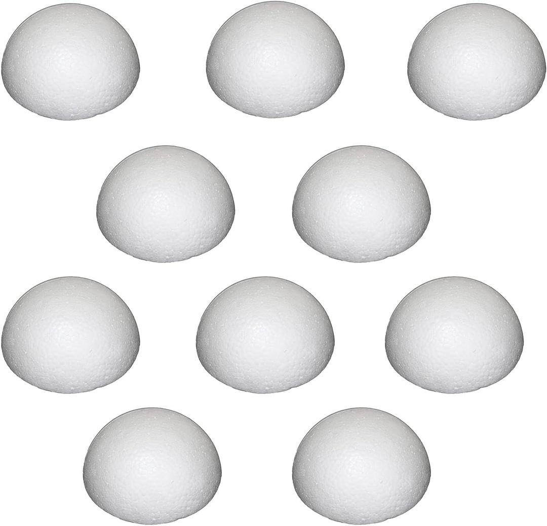 4 inch About 10.2 cm White Styrofoam Ball Foam Balls Craft Ball Foam Balls DIY Art Deco and Home Craft Project 6PCS (10)