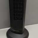 Amazon Basics 28" 60-Degree Oscillating Tower Fan for Bedroom, Living Room, Office, With 3 Speeds, Intuitive Mechanical Control, Black, 35W, 27.8"H x 9.4"D x 9.4"W