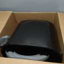 IRIS USA Cat Litter Box Large Top Entry with Lid Enclosed Covered Hooded Design Litter Catching Scatter Shield Pan Dog Proof Pet Proof Scoop Included Odor Control for Indoor Cats Kittens Black/Gray