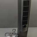 Lasko Oscillating Tower Fan with Remote, Quiet Floor Fans for Bedroom, 42", Silver T42951