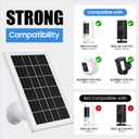 Solar Panel for Ring Camera, 2 Pack solar panels for Ring Security Camera, 5W Solar Panel with 10FT/3M Long Cable Dustproof Waterproof, Solar Charger Compatible with Spotlight & Stick Up Outdoor Cam