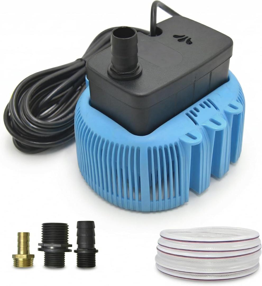 Pool Cover Pump Above Ground, 850 GPH Submersible Water Pump（Blue）