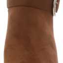 Steve Madden Girls Shoes Buckled Ankle Boot, Cognac, 3