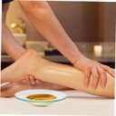 HOMSFOU Wax Heater Liner 2 Pcs Replacement Oil Warmer Dish Wax Melt Warmer Liner Dish Round Glass Dish Candle Wamer Bowl Plate Wax Tray for Electric Lamps Oil and Tart Warmers