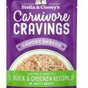 Stella & Chewy's Carnivore Cravings Wet Cat Food - Premium Pouches - Grain Free, High Protein Duck & Chicken - Perfect for Picky Eaters - Complete Meal or Topper (2.8 oz, 12 Pack) BB 10/20/25