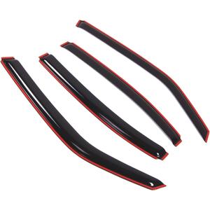 TuningPros in-Channel Window Vent Visors Rain Guards Compatible with Dodge Charger 2006-2010 | Side Window Wind Deflectors Rain Shields | Black Tinted, 4 Pcs Set, BGWV-109