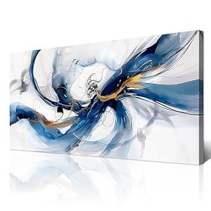 Wapluam Canvas Prints Decor Posters Modern Wall Art For Living Room Wall Decor for Bedroom Abstract Painting Wall Artworks Hang Pictures For Office Minimalism Decoration Hotel Large Mural 40X20