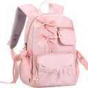 Phaoullzon Toddler Preschool Backpack for Girls - Kids Bow Ballet Dance Bags (Pink)