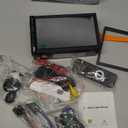 Wireless 7 Inch Double Din Car Stereo with Apple Carplay,HD 1024 * 600 Touch Screen,FM Car Radio Receiver with Bluetooth 5.1 Hands-Free,GPS Navigation,Backup Camera,Android Auto,USB/AUX/TF/SWC/EQ