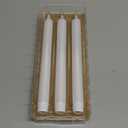 GenSwin Flameless White Taper Candles Flickering with 10-Key Remote, Battery Operated Led Warm 3D Wick Light Window Candles Real Wax Pack of 6, Christmas Home Wedding Decor(0.78 X 9.64 Inch)