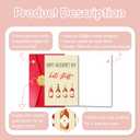 3 x Funny Valentines Day Card for Boyfriend Girlfriend, Hot Stuff Happy Valentines Day Card with Red Envelope and Sticker for Him Her (#057)