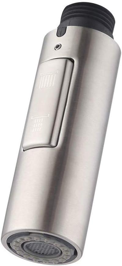 7Trees Pull Down Spray Head for Kitchen Faucet, 2-Function Bathroom Faucet Replacement Head, Water Nozzle, 1.8 GPM G1/2 Pull-Out Spray Nozzle, 0.8inch Connector (Stainless Steel Body)