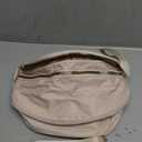 Spacious Nylon Crossbody Bag Bum Bag Handbags Wallets Purses Trendy Shoulder Bag for Women (Beige)