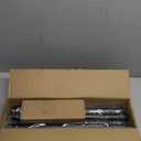 Curtain Rods for Windows 48 to 84 Inch, Black 1 Inch Decorative Window Treatment Rods, Adjustable Heavy Duty Modern Drapery Rod, Easy Install Metal Curtain Pole with Matte Black Round Finials (36''-88'' (1 Pack))