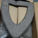 Best Pet Supplies Cat Bed for Indoor Cat, Domed Tent House with Removable Pillow, Covered Cat Cave for Small Dog, Puppies and All Breeds of Cats - Gray Linen, 16 x 16 x H:14"