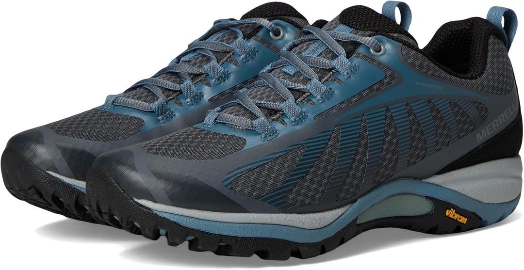 Merrell Women's Siren Edge Waterproof Walking Shoe (7.5, New Rock/Bluestone)