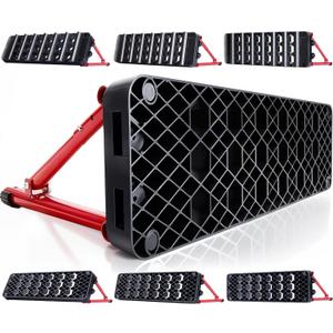 Soccer Rebounder Board, 6-in-1 Rebound Modes Portable Dual Surface Soccer Wall with 3 Adjustable Angles for Passing, Control & Reflex, Kick Back Wall Trainer Equipment for All Player Levels