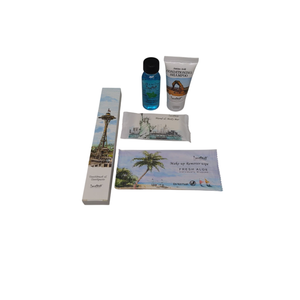Toiletries Amenities Travel Size Cleaning Soaps In Bulk 1.0oz/28g, 30ml Conditioning Shampoo,Make-Up Remover Wipes,1FLOZ Mouthwash, Toothbrush Toothpaste Individually Wrapped 30 Set