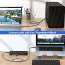 ULT-WIIQ 1FT 8K/6K@60Hz USB 4 Monitor Cable for Display, 40Gbps High Speed Data Transfer, PD 3.1 Video and Power, 240W Fast Charging Cable for MacBook, SSD, Docking, iPhone 16, eGPU