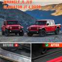 SUPAREE Door Sill Guards Kit fits JL Wrangler with Logo 1941, Black Rubber Door Entry Guards fits 2018-2025 Jeep JLU JT 4-Door Accessories Parts Door Sill Guard Protector, 4pcs/Set