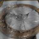 Hamucd 27" Set of 2 Tall Farmhouse Rustic Table Lamps for Living Room,3-Color Temperature Dimmable Western Bedroom Lamps for Night Stands Traditional Antique Decor (Brown)