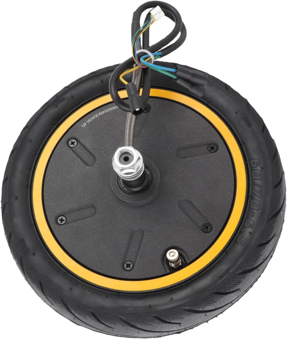 Focket 350W Electric Scooter Hub Motor, Rear Wheel Drive, Compatible with Ninebot MAX G30, Aluminum Alloy & Rubber, Metallic