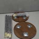 Plant Stand Indoor, 2 Tier Plant Shelf Pedestal Stand Flower Stand, Metal Wood Plant Stands for Indoor Plants Living Room Balcony Deck Garden