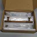 10 Pack 5 Inch Cabinet Pulls Antique Brass Kitchen Cabinet Handles Retro Cabinets Hardware Vintage Drawer Pulls (5"/128MM Hole Center)