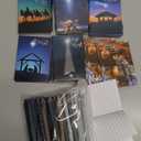 Qilery 24 Set Christmas Christian Nativity Jesus Gifts Bulk Bible Verse Notepads and Pens with Scripture Religious Church Inspirational Gifts for Women Men Staff Coworker