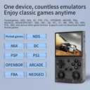 G350 Retro Game Console,Linux System RK3326 G350 Handheld Game Console Built-in 64G TF Card 4371 Games,3.5-inch IPS Screen, WiFi, Bluetooth 4.2, HDMI Output, 3200mAh Battery
