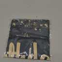 Black and Gold Happy Birthday Table Runner, 13 x 70 Inch Vintage Tablecloth Polyester Birthday Party Decorations for Home Kitchen