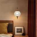 Plug in Pendant Light Fixtures Brass Vintage Pendant Lights Ceiling Pendant Fixtures for Bedroom Living Room Dining Room Kitchen Island